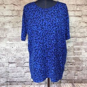 LuLaRoe Irma Small Polka Dot Tunic Shirt